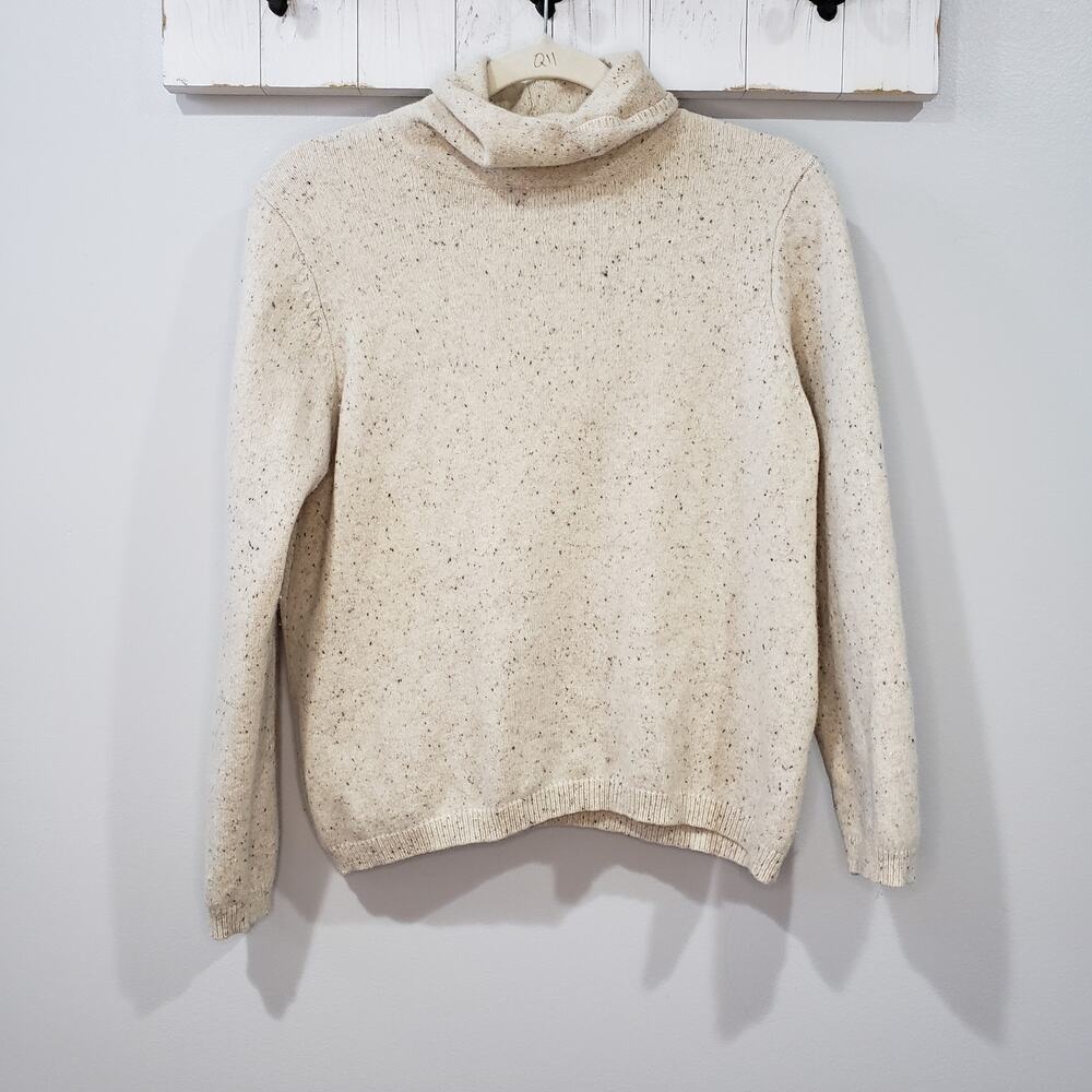 L.L.Bean Merino Wool Angora Turtleneck Sweater L